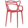 Modway Entangled Dining Set Set of 4 EEI-2348-RED-SET Red