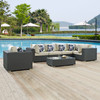 Modway Sojourn 7 Piece Outdoor Patio Sunbrella® Sectional Set EEI-2374-CHC-BEI-SET Canvas Antique Beige