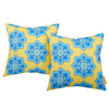 Modway Two Piece Outdoor Patio Pillow Set EEI-2401-COR Cornflower