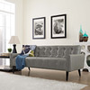 Modway Delve Upholstered Vinyl Sofa EEI-2457-GRY Gray