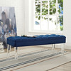 Modway Valet Performance Velvet Bench EEI-2460-NAV Navy