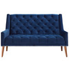 Modway Peruse Performance Velvet Loveseat EEI-2462-NAV Navy