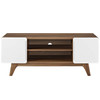 Modway Tread 47" TV Stand EEI-2532-WAL-WHI Walnut White