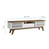 Modway Render 59 TV Stand EEI-2541-WAL-WHI Walnut White