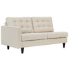 Modway Empress Left-Facing Upholstered Fabric Loveseat EEI-2589-BEI Beige