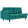 Modway Empress Left-Facing Upholstered Fabric Loveseat EEI-2589-TEA Teal