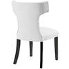Modway Curve Dining Side Chair Vinyl Set of 2 EEI-2740-WHI-SET White