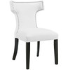 Modway Curve Dining Side Chair Vinyl Set of 2 EEI-2740-WHI-SET White