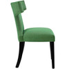 Modway Curve Dining Side Chair Fabric Set of 2 EEI-2741-GRN-SET Kelly Green