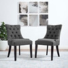 Modway Regent Dining Side Chair Fabric Set of 2 EEI-2743-GRY-SET Gray