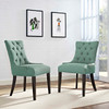 Modway Regent Dining Side Chair Fabric Set of 2 EEI-2743-LAG-SET Laguna