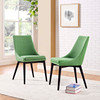 Modway Viscount Dining Side Chair Fabric Set of 2 EEI-2745-GRN-SET Kelly Green