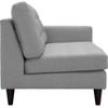 Modway Empress 2 Piece Upholstered Fabric Left Facing Bumper Sectional EEI-2798-LGR Light Gray