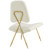 Modway Ponder Performance Velvet Lounge Chair EEI-2809-IVO Ivory