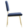 Modway Ponder Performance Velvet Dining Side Chair EEI-2811-NAV Navy