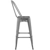 Modway Promenade Metal Bar Side Stool EEI-2815-GME Gunmetal