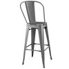 Modway Promenade Metal Bar Side Stool EEI-2815-GME Gunmetal