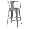 Modway Promenade Bar Stool EEI-2817-GME Gunmetal