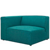 Modway Mingle 7 Piece Upholstered Fabric Sectional Sofa Set EEI-2837-TEA Teal