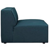 Modway Mingle 7 Piece Upholstered Fabric Sectional Sofa Set EEI-2841-BLU Blue