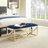 Modway Intersperse Bench EEI-2847-GLD-NAV Gold Navy