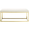 Modway Anticipate Fabric Bench EEI-2851-GLD-IVO Gold Ivory