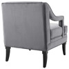 Modway Concur Button Tufted Performance Velvet Armchair EEI-2996-GRY Gray