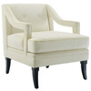 Modway Concur Button Tufted Performance Velvet Armchair EEI-2996-IVO Ivory