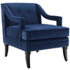 Modway Concur Button Tufted Performance Velvet Armchair EEI-2996-NAV Navy