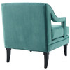 Modway Concur Button Tufted Performance Velvet Armchair EEI-2996-TEA Teal