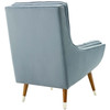 Modway Suggest Button Tufted Performance Velvet Lounge Chair EEI-3001-LBU Light Blue