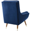 Modway Suggest Button Tufted Performance Velvet Lounge Chair EEI-3001-NAV Navy