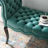 Modway Adelia Chesterfield Style Button Tufted Performance Velvet Bench EEI-3018-TEA Teal