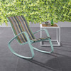 Modway Traveler Rocking Outdoor Patio Mesh Sling Lounge Chair EEI-3027-GRN-STR Green Stripe