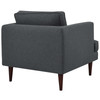 Modway Agile Upholstered Fabric Armchair EEI-3055-GRY Gray