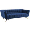 Modway Adept Performance Velvet Sofa EEI-3059-MID Midnight Blue