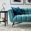 Modway Adept Performance Velvet Sofa EEI-3059-SEA Sea Blue