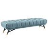 Modway Adept Performance Velvet Bench EEI-3061-SEA Sea Blue