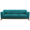 Modway Chance Upholstered Fabric Sofa EEI-3062-TEA Teal