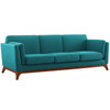 Modway Chance Upholstered Fabric Sofa EEI-3062-TEA Teal