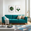 Modway Chance Upholstered Fabric Sofa EEI-3062-TEA Teal