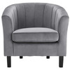 Modway Prospect Channel Tufted Performance Velvet Armchair EEI-3188-GRY Gray