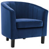 Modway Prospect Channel Tufted Performance Velvet Armchair EEI-3188-NAV Navy