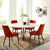 Modway Lippa 60" Round Wood Dining Table EEI-3240-ROS-WHI Rose White