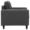 Modway Empress Sofa, Loveseat and Armchair Set of 3 EEI-3316-DOR Gray