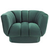 Modway Entertain Vertical Channel Tufted Performance Velvet Armchair EEI-3352-GRN Green