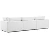Modway Commix Down Filled Overstuffed 3 Piece Sectional Sofa Set EEI-3355-WHI White