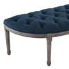 Modway Esteem Vintage French Upholstered Fabric Semi-Circle Bench EEI-3369-NAV Navy