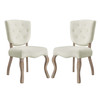 Modway Array Dining Side Chair Set of 2 EEI-3381-IVO Ivory