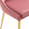 Modway Viscount Modern Accent Performance Velvet Dining Chair EEI-3416-DUS Dusty Rose